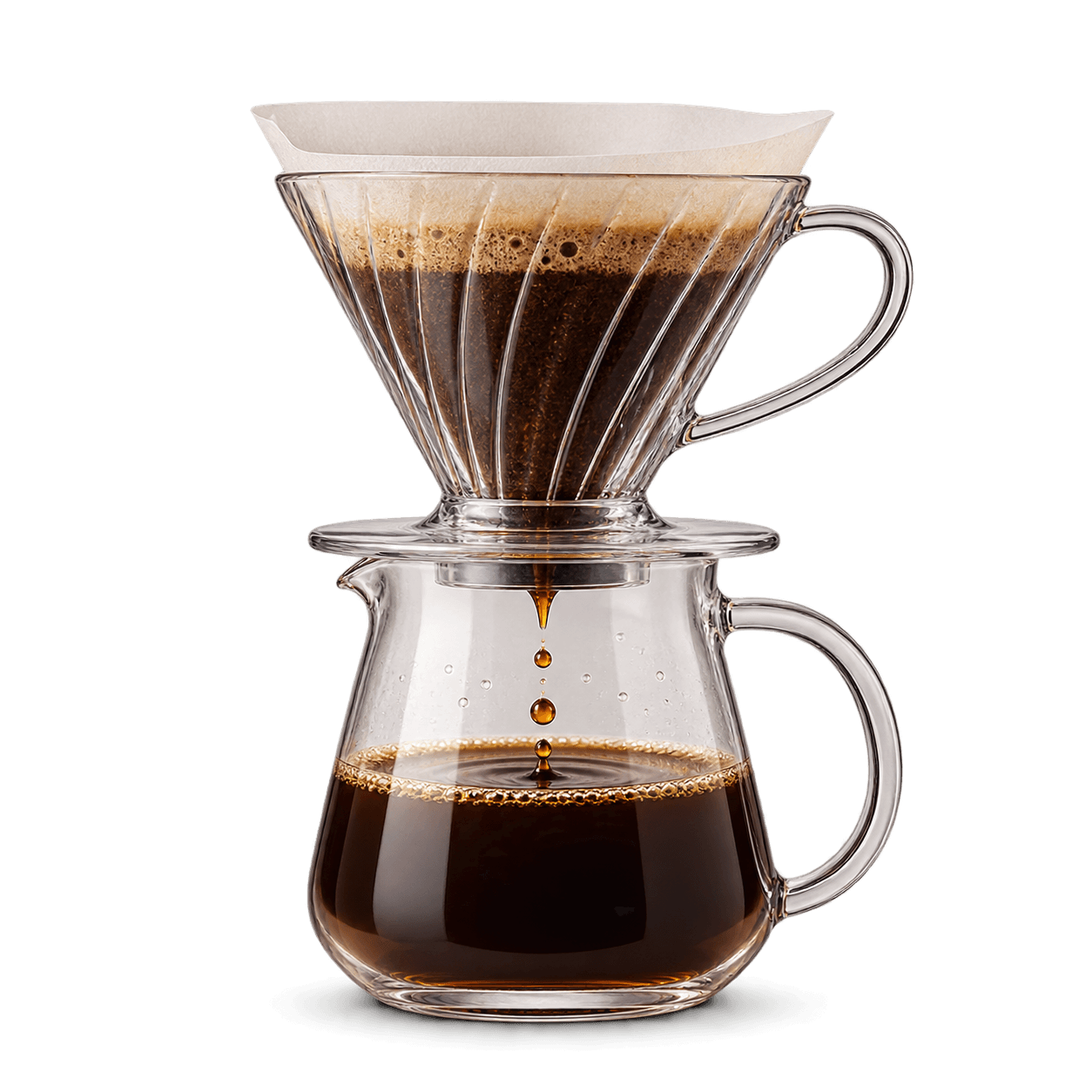 Cafetera de filtro V60 para preparar café